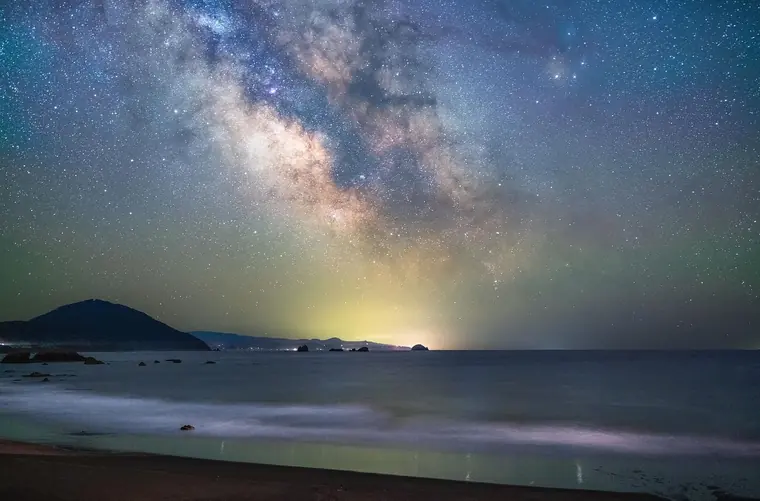 Port Orford Beach Milky Way