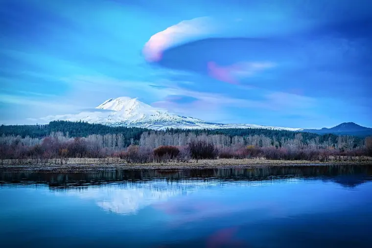 Mount Adams Blue Hour Lenticular