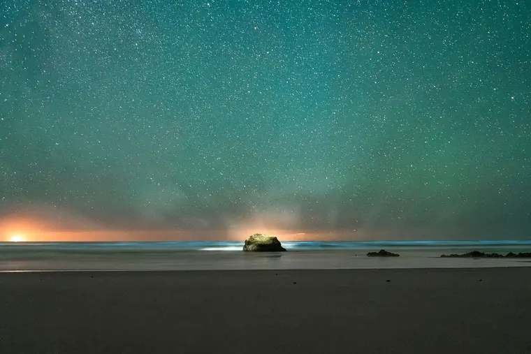 Bioluminescence and incredible green airglow