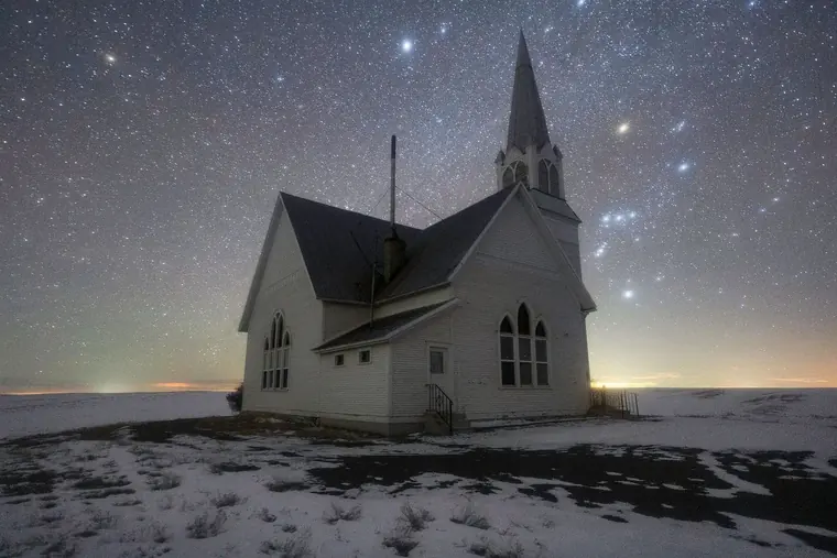 Old Church and Orion
